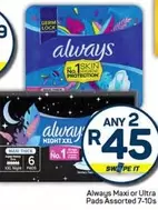 Always - Maxi or Ultra Pads