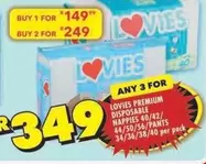 Lovies - PREMIUM DISPOSABLE NAPPIES