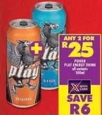 Power Play - PLAY ENERGY DRINK
