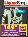 Savanna - PREMIUM DRY/ANGRY LEMON CIDER