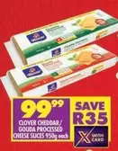 Clover - Cheddar/Gouda Processed Cheese Slices