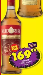 Klipdrift - EXPORT BRANDY