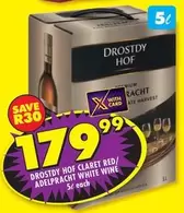 Drostdy Hof - CLARET RED/ ADELPRACHT WHITE WINE