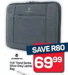 Volkano - 11.6" Trend Series Silver Grey Laptop Bag