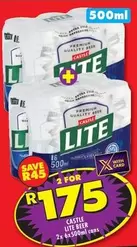 CASTLE - LITE BEER