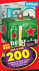 Heineken - PREMIUM SILVER/ ORIGINAL LAGER BEER