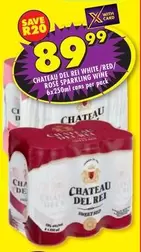 DEL REI WHITE/RED/ ROSE SPARKLING WINE