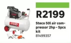 50l air compressor 2hp - 5pcs kit