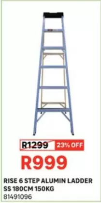 RISE 6 STEP ALUMINIUN LADDER