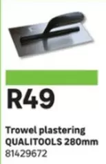 Trowel plastering