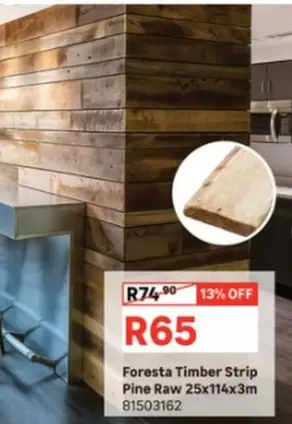 Timber Strip Pine Raw 25x114x3m 81503162