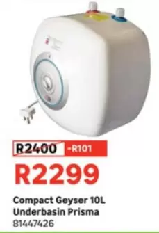 Geyser - Compact  10L Underbasin Prisma