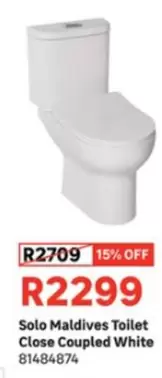 Maldives Toilet Close Coupled White