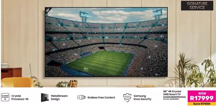 Samsung - 65" 4K Crystal UHD Smart TV