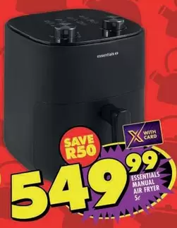 Essentials - ESSENTIALS MANUAL AIR FRYER