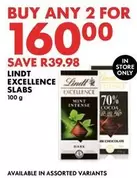 Lindt - EXCELLENCE SLABS