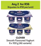 Clover - Smooth Flavoured Yoghurt