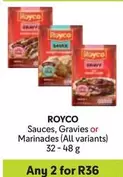 Royco - Sauces, Gravies or Marinades (All variants)