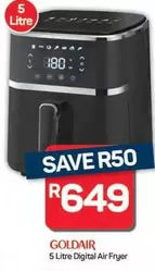 Goldair - 5 Litre Digital Air Fryer