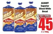 Albany - Superior Sliced White Bread
