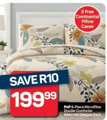 5-Piece Microfibre Double Comforter