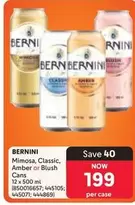 Bernini - Mimosa, Classic, Amber or Blush Cans
