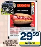 Eskort - Red or Smoked Viennas