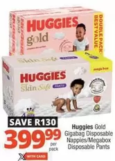 Huggies - Gold Nappies/Megabox Disposable Pants