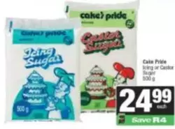Pride - Icing or Castor Suger