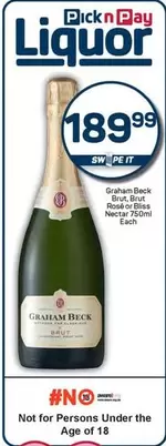 Graham Beck - Brut, Brut Rosé or Bliss Nectar 750ml