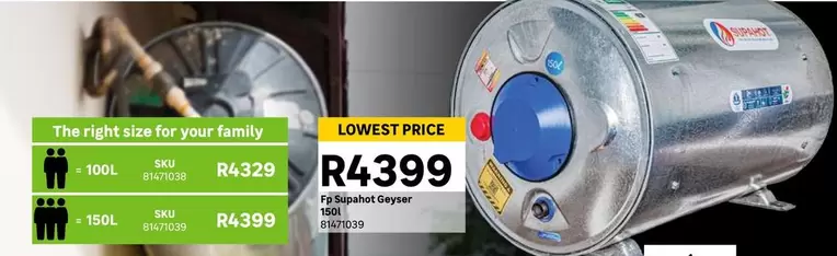 Supahot - Fp Geyser 150l