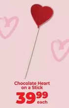 Chocolate Heart on a Stick