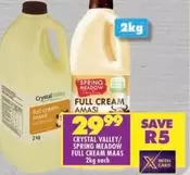 Crystal Valley - FULL CREAM MAAS