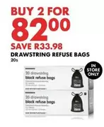 DRAWSTRING REFUSE BAGS
