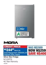 Total - Silver Bar Fridge M125RTS