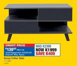 Total - Bursa Coffee Table
