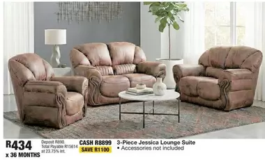 Total - 3-Piece Jessica Lounge Suite