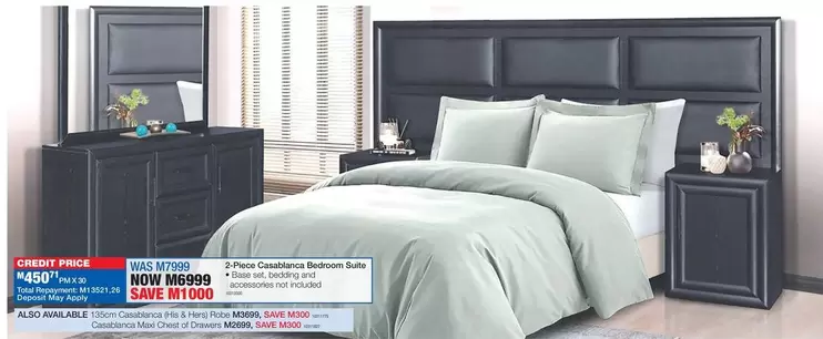 Total - 3-Piece Casablanca Bedroom Suite