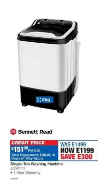 Total - Single-Tub Washing Machine JCW111