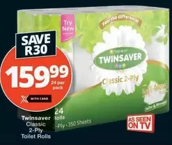 Twinsaver - Classic 2-Ply Toilet Rolls