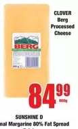 Clover - Berg Processed Cheese