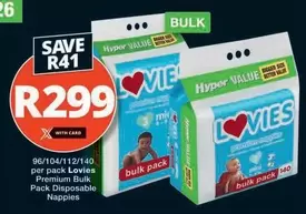Lovies - Premium Bulk Pack Disposable Nappies