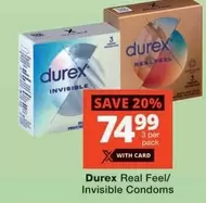 Durex - Real Feel/ Invisible Condoms