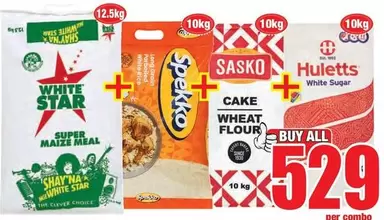 Spekko - Super Maize Meal, Cake Wheat Flour, White Sugar