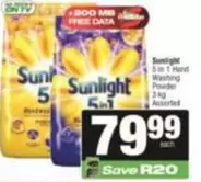 Sunlight - 5 in 1 Hand Washing Powder