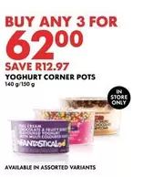 YOGHURT CORNER POTS