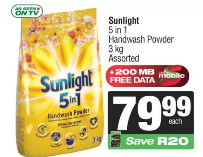 Sunlight - 5 in 1 Handwash Powder