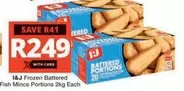 I&J - Frozen Battered Fish Mince Portions