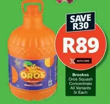 Brookes - Oros Squash Concentrate