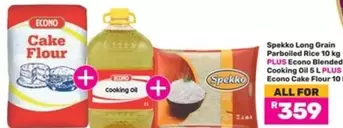 Econo - Long Grain Parboiled Rice, Blended Cooking Oil, Cake Flour